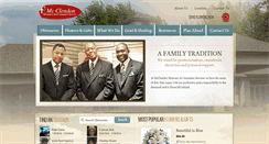 Desktop Screenshot of mcclendonmortuary.com