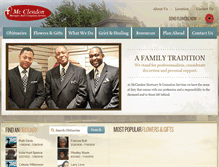 Tablet Screenshot of mcclendonmortuary.com